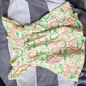 First impressions yellow strawberry design 6-9m top.